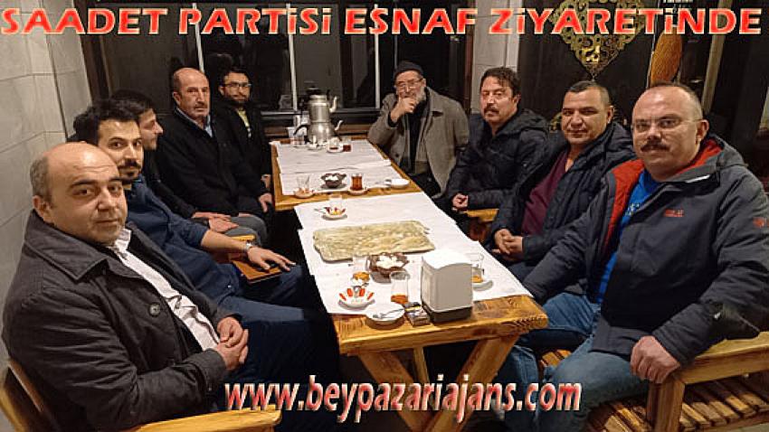 Saadet Partisi İlçe Başkanı Kutlu Çınar, ziyaretlerini sürdürüyor: