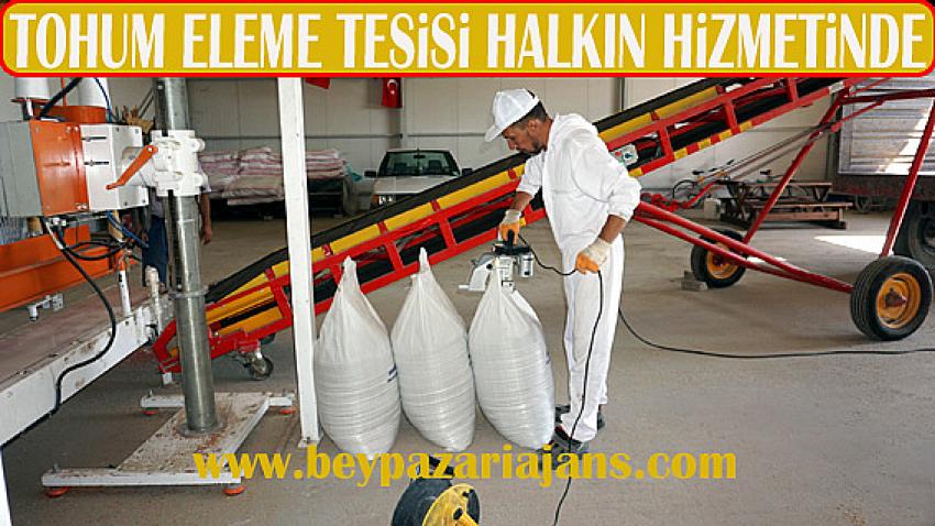 Belediye Tohum eleme tesisi vatandaşın hizmetinde: