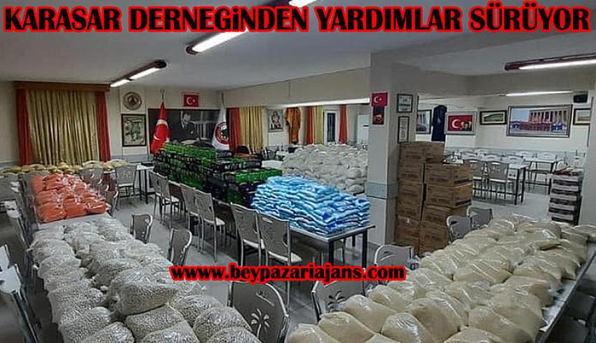 Karaşar’lılar Derneğinden Yardımlar sürüyor.