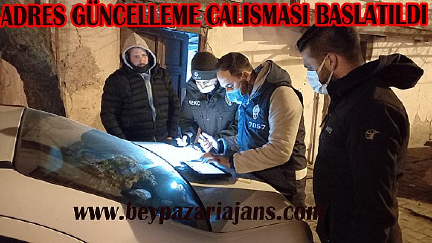 Emniyet müdürlüğü ekipleri ilçenin5 mahallesinde mültecilere karşı adres güncelleme çalışması 