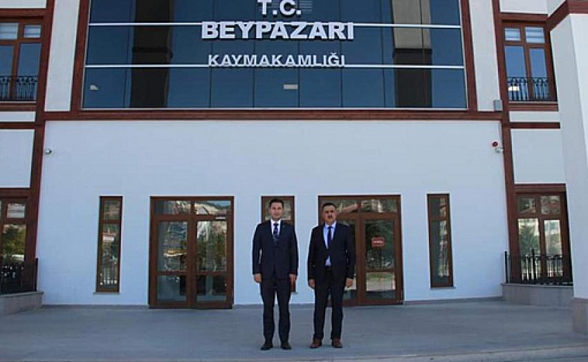 Güdül Kaymakamı Deniz Yıldırım’dan Beypazarı Kaymakamı Oktay Erdoğan’a ziyaret: