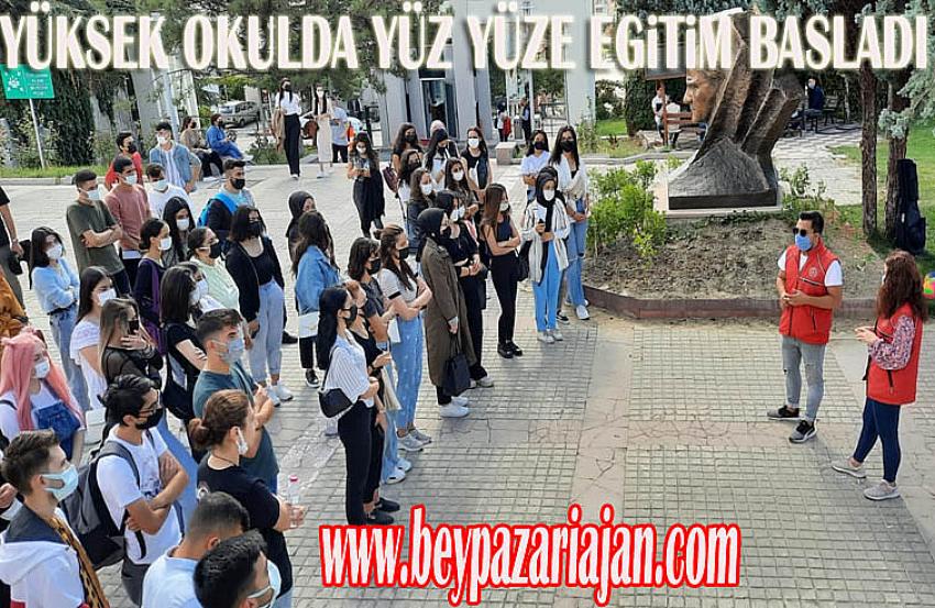 Ankara Üniversitesi Beypazarı M.Y.O’nda yüz yüze eğitim başladı: