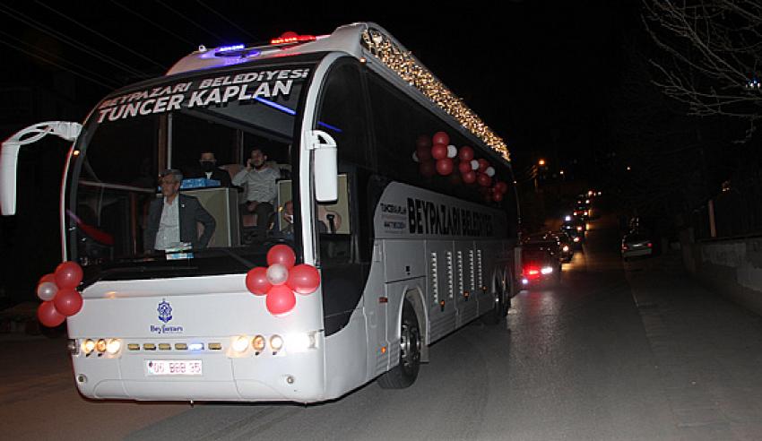 23 Nisan Ulusal Egemenlik ve Çocuk Bayramı dolayısıyla ilçede, Resmi araçlar konvoy düzenledi.