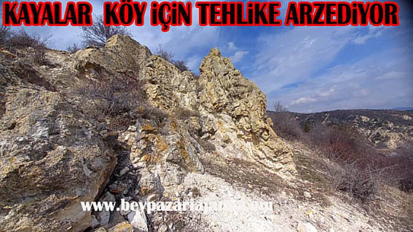 Doğanyurt Mahallesi Muhtarı Rıza Koçak: “kayalar evlerimizi tehdit ediyor.