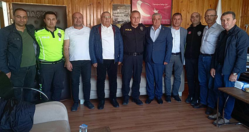 Emniyet Müdürü Yusuf Aydın, şoför esnafı temsilcileriyle bir araya geldi.