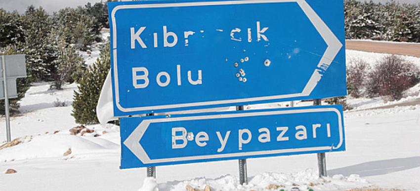 Karayolları 43. Şube Şefliği, Kar yağışının olduğu alanlarda, sürücülerin dikkatli seyretmesini istedi.