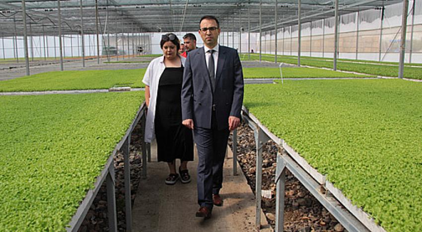 Kaymakam Vedat Yılmaz,01 Mayıs İşçi Bayramı dolaysıyla, tarlalarda çalışanları ziyaret etti.