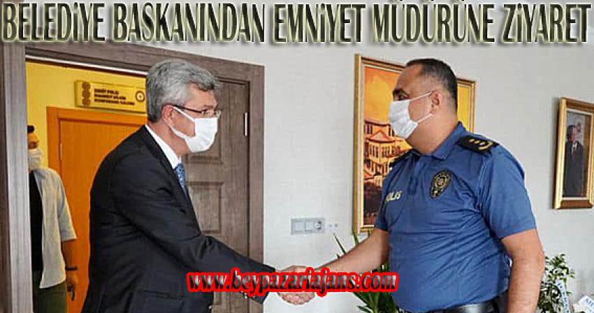 Belediye Başkanı Tuncer Kaplan’dan yeni Emniyet müdürüne hayırlı olsun ziyareti: