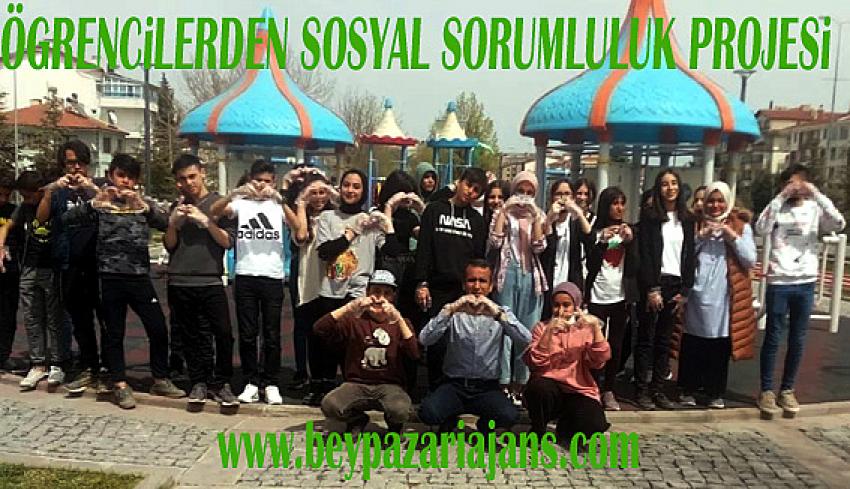 Namık Kemal Ortaokulu öğrencilerinden sosyal sorumluluk projesi:
