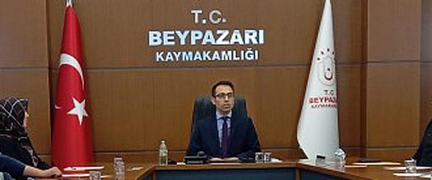 Beypazarı İlçesinde Kaymakam başkanlığında, Kasaplarla Sektör değerlendirme toplantısı düzenlendi: