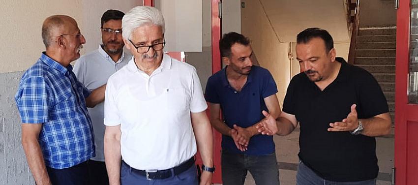 İL MİLLİ EĞİTİM MÜDÜRÜ BEYPAZARI'NDA İNCELEMELERDE BULUNDU: