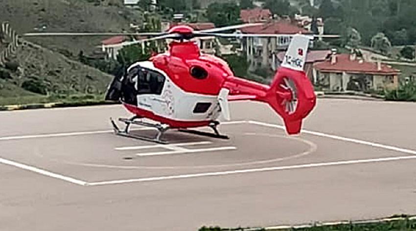 Hava ambulansı Kırıkcı Abdullah için havalandı.