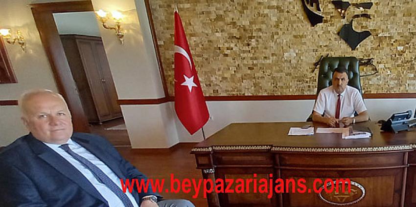 İl Nüfus ve Vatandaşlık işleri Müdürü Mustafa Güngörlü, Kaymakam Erdoğan’a ziyaret: