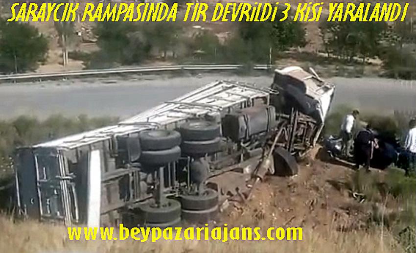 Beypazarı İlçesinde meydana gelen trafik kazasında 3 kişi yaralandı: