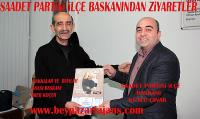 Saadet Partisi İlçe başkanı Kutlu Çınar'dan ziyaretler: