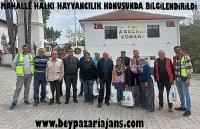 Beypazarı Adaören mahallesinde Hayvancılık konusunda bilgilendirme toplantısı düzenlendi:
