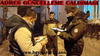 Emniyet müdürlüğü ekipleri ilçenin5 mahallesinde mültecilere karşı adres güncelleme çalışması 