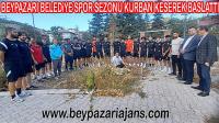Beypazarı Belediye Spor Kulübü Sezonu tesislerinde kurban keserek açtı.