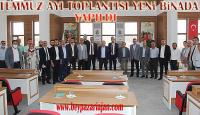Beypazarı belediye başkanı Tuncer Kaplan, Temmuz ayının ilk toplantısını yeni binada yaptı: