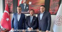 Nallıhan belediye Başkan yardımcısı ve İlçe Milli Eğitim Müdüründen Beypazarı İlçe Milli Eğitim Müdürüne hayırlı olsun ziyareti: