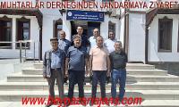 MUHTARLAR DERNEĞİNDEN JANDARMA KOMUTANINA ZİYARET