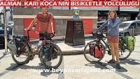 Almanya’dan Bisikletleriyle yola çıkan Karı koca Beypazarı’nda mola verdi:
