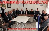 Kaymakam muhtarları ziyaret etti ve muhtarların muhtarlar gününü kutladı: