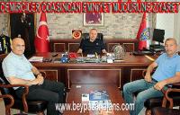 Beypazarı Demirciler Odası başkanı Fazıl Yiğit’ten Emniyet Müdürüne ziyaret: