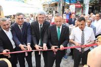 Kültür evi müzesiyle birlikte Yanan semerci, dükkânının açılışı yapıldı: