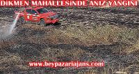 Beypazarı Dikmen Mahallesinde Anız yangını