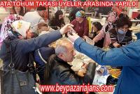 Beypazarı Muhtarlar Derneği başkanı Muammer Köksal: “bugün Ata tohum takasında bulunduk”