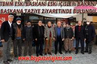 Bakan ve TBMM eski başkanından Taziye ziyareti: