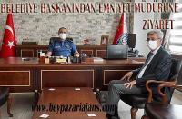 Belediye Başkanı Tuncer Kaplan’dan yeni Emniyet müdürüne hayırlı olsun ziyareti: