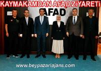 Kaymakam Vedat Yılmaz’dan AFAD Genel Başkanı Okay Memiş’e ziyaret