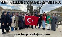 Beypazarı Belediyesi şehit Ailelerini Çanakkale gezisine gönderdi.