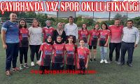 Nallıhan İlçesi Çayırhan Spor kulübü çocukları spora yönlendiriyor.