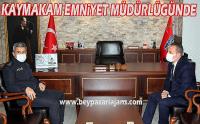Kaymakam Bilal Bozdemir, yeni binalarına taşınan Emniyet müdürlüğüne ziyarette bulundu.