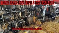 Beypazarı İtfaiye aracı Kaza yaptı: 3 yaralı var: