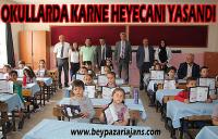 Beypazarı İlçesinde 10 bin 250 öğrenci karne alarak tatile çıktı.