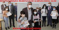 Beypazarı İlçesinde öğrenciler Karnelerini aldı.