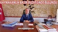 Kaymakamlık basın Bildirisinde bulundu: