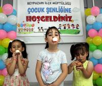 Müftülük 4-6 Yaş Grubu çocuklar için şenlik düzenledi.