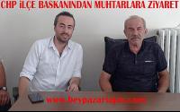 CHP Beypazarı İlçe Başkanı Hasan Kostak, Muhtarlar Derneği başkanı Muammer Köksal’ı ziyaret etti.