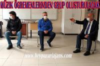 İlçede TRT sanatçısı Barış Akpınar eşliğinde müzik topluluğu kurulacak.