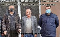  İlçe Emniyet Müdürü ve Jandarma Komutanı birlikte Muhtarlar Derneğine ziyarette bulundu