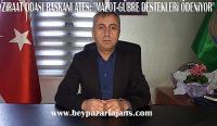 Beypazarı Ziraat Odası Başkanı Mustafa Ateş: “çiftçimizin 2022 yılı gübre/mazot destek ödemeleri başladı