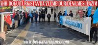 İHH Beypazarı temsilciliği, Doğu Türkistan’ın yanında olduklarını bildirdi.
