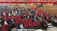 Beypazarı İlçesinde Kaymakamlık tarafından Yeni Muhtarlara eğitim semineri verildi.
