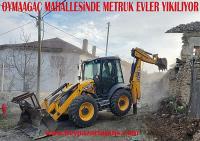Beypazarı Oymaağaç mahallesinde metruk evler yıkılıyor: