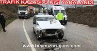 -Beypazarı İlçesinde trafik kazası meydana geldi.
